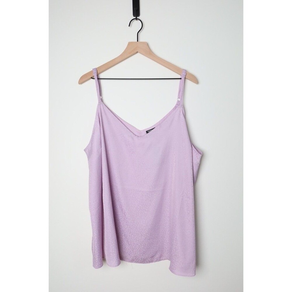 Torrid Sophie Camisole Women Lavender Purple Leopard Jacquard Tank Size 3X
